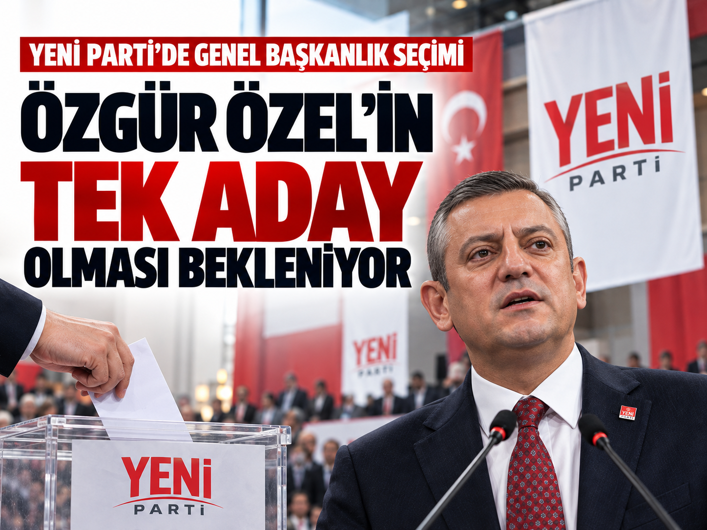 Yeni Parti'de genel başkanı üyeler seçecek! Tarih belli oldu