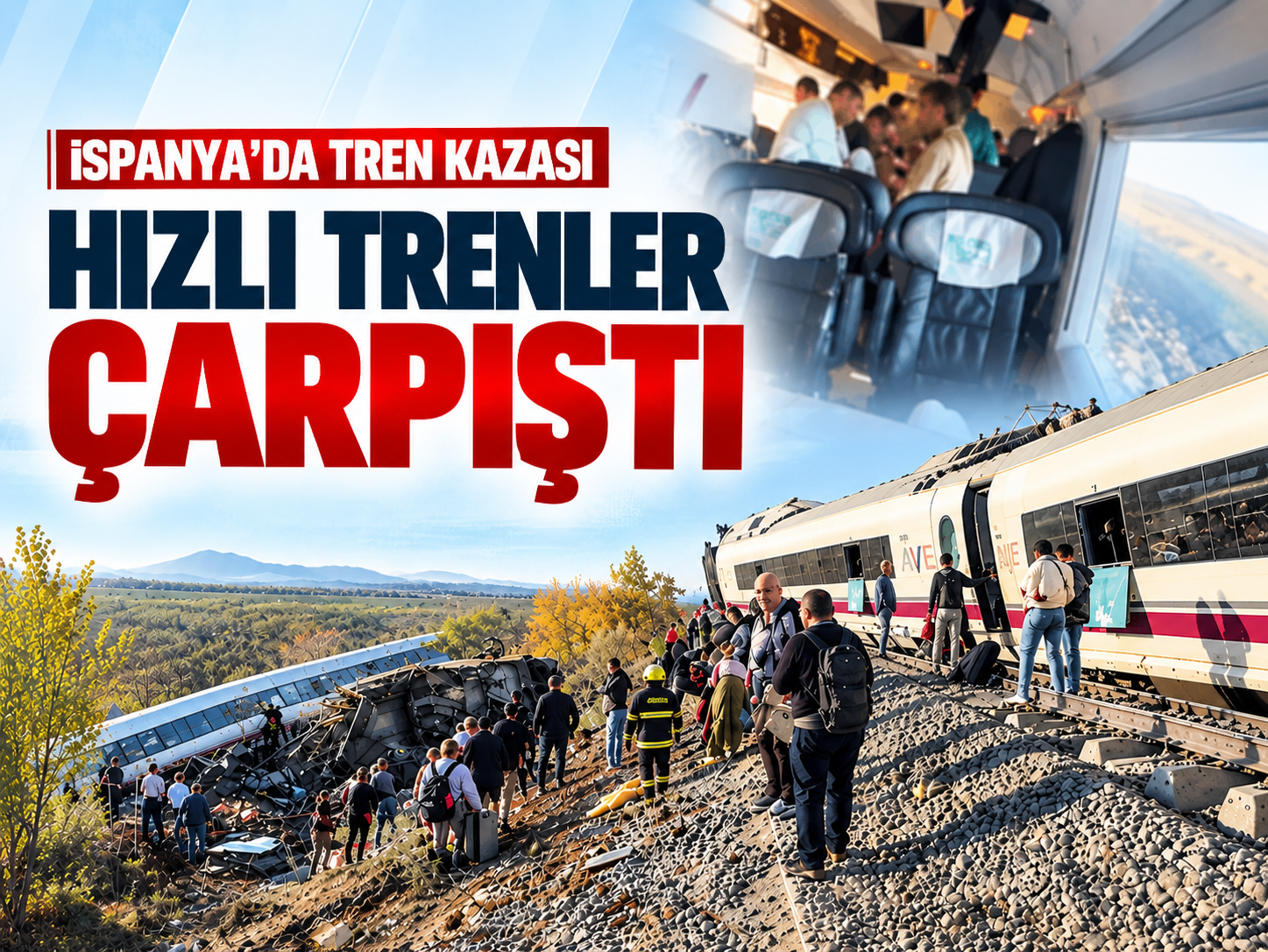 İspanya'da iki hızlı tren çarpıştı: Ölü ve yaralılar var