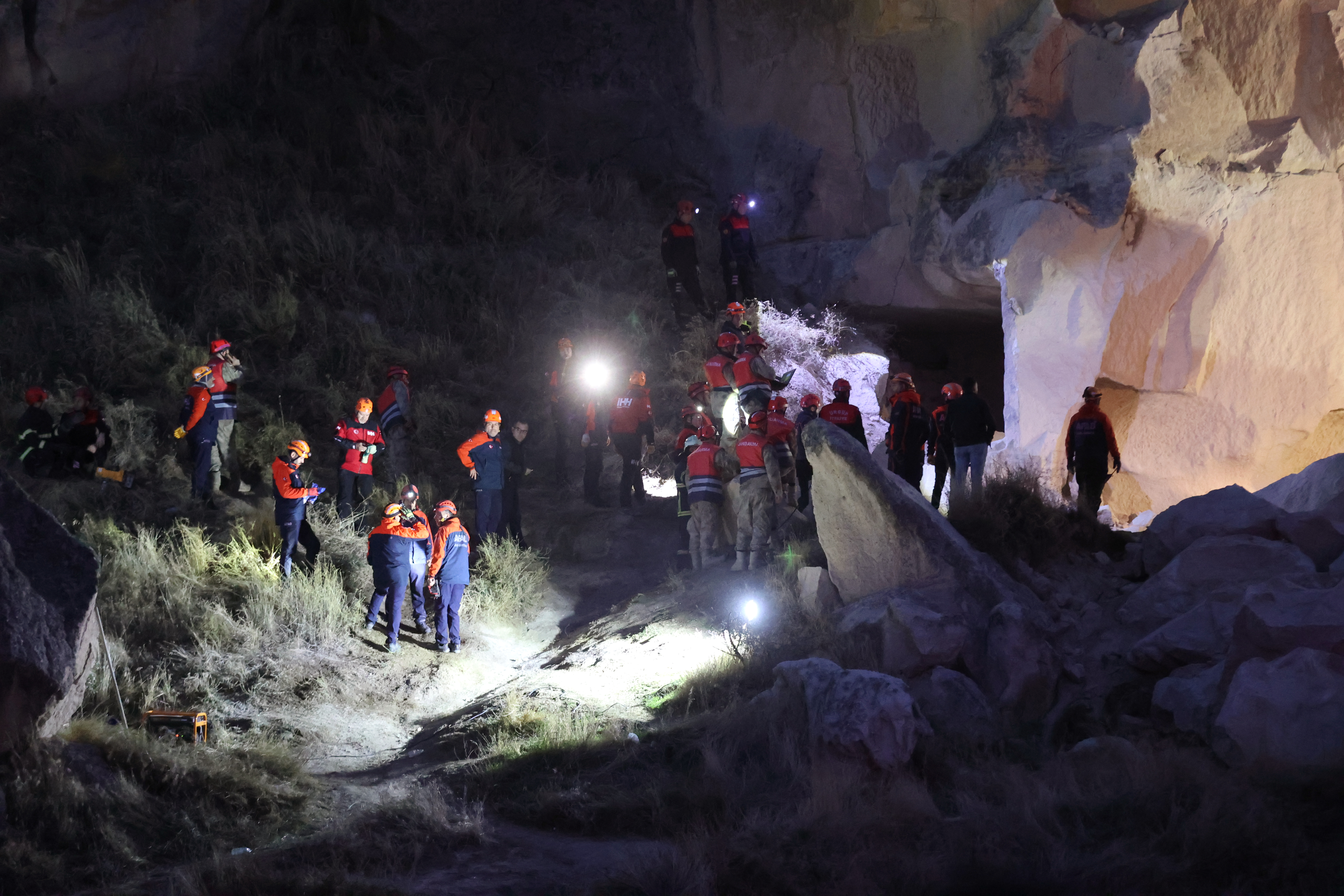 Kapadokya'daki çökmede arama çalışmaları tamamlandı