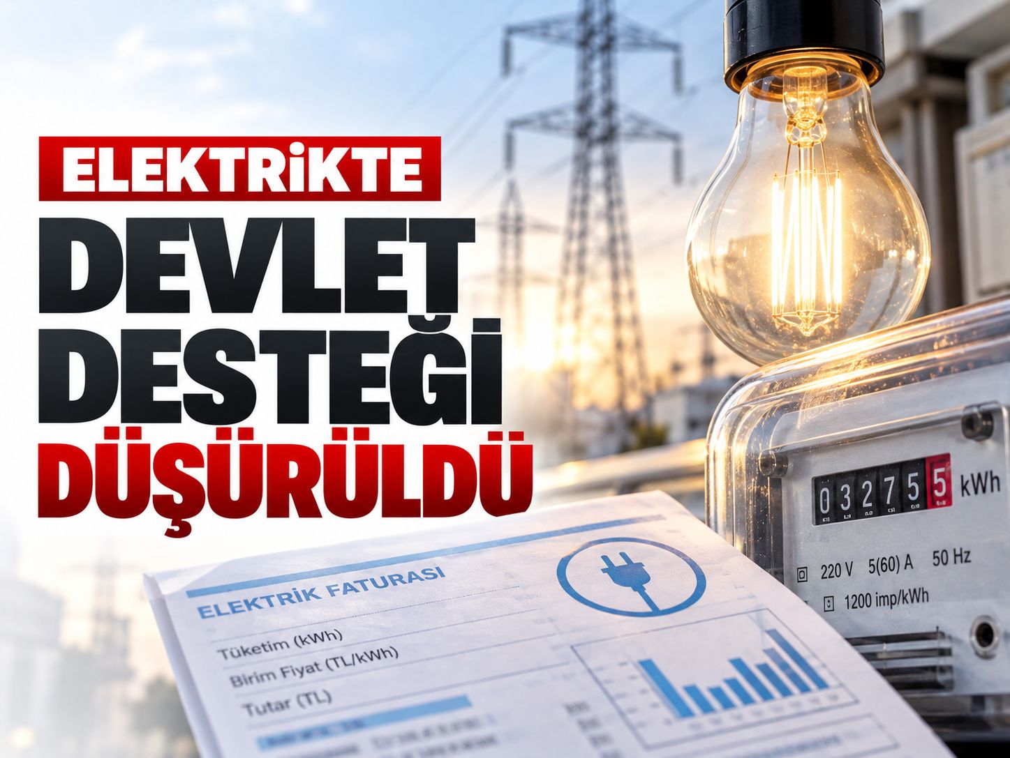Elektrikte devlet desteği düşürüldü