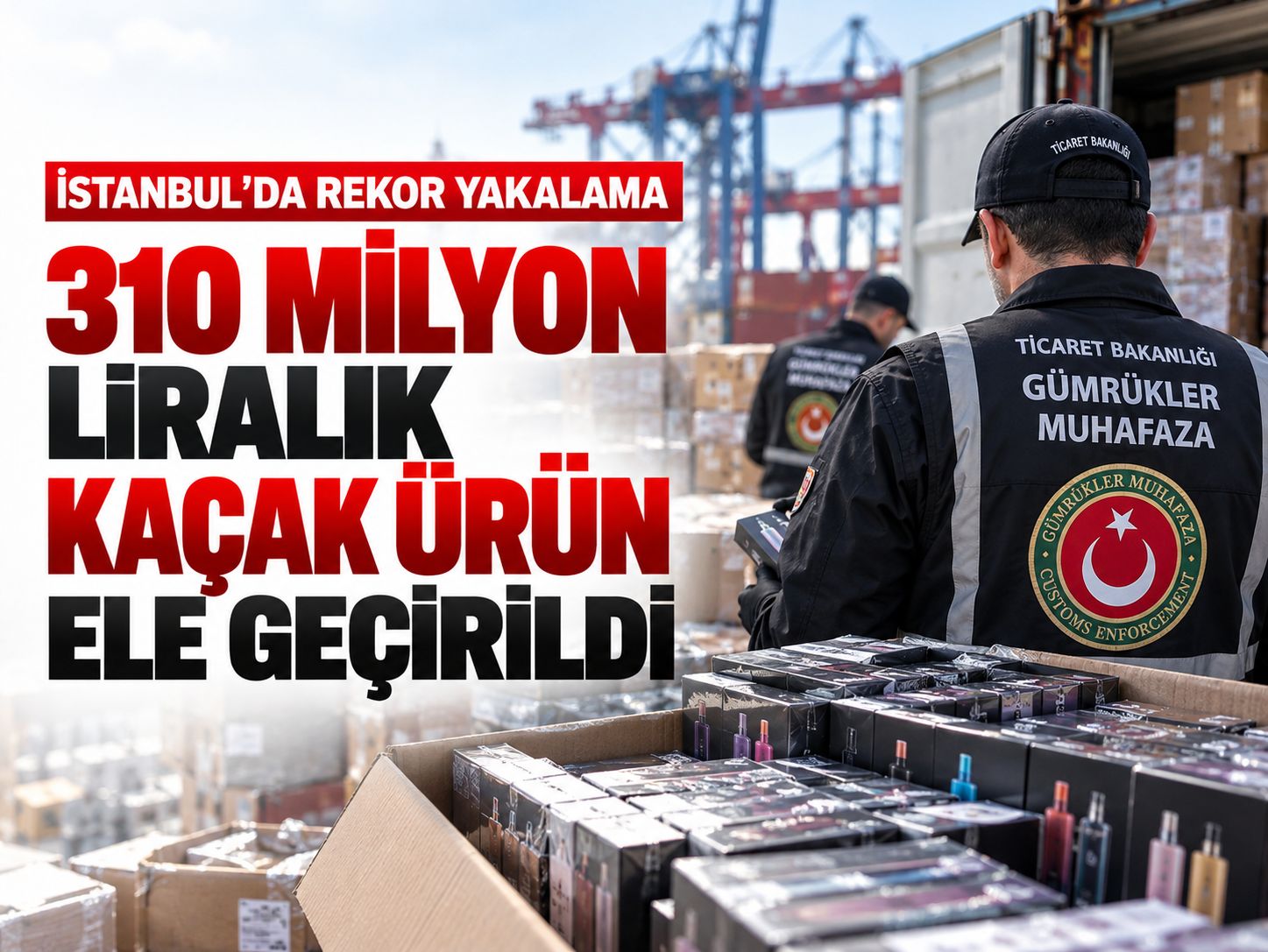 İstanbul'da rekor yakalama: 310 milyon liralık kaçak ürün ele geçirildi
