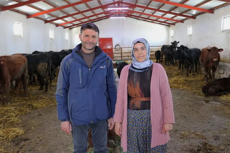 Uşaklı Mürşide Türk devlet desteğiyle hayvancılık başarısını anlattı