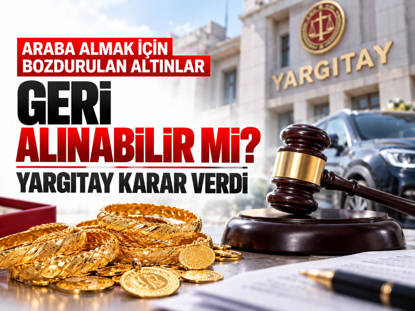 Araba almak için bozdurulan altınlar geri alınabilir mi? Yargıtay karar verdi