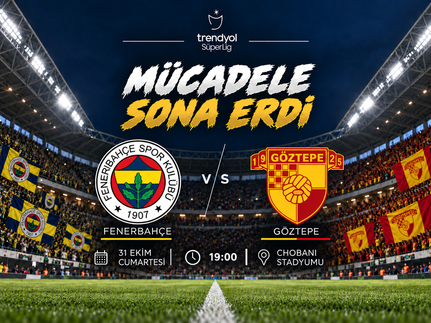 Göztepe'den Fenerbahçe karşısında büyük geri dönüş!