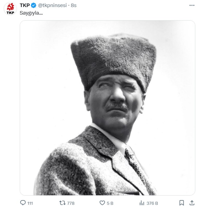 Sosyalist partilerden Atatürk'ü anma mesajları: 'Çetelere, tarikatlara, sermayeye karşı...'